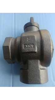 A.Y. McDonald 74604BF 2" Ball Style Angle Lockwing FNPT Valve Curb Stop 5149-426
