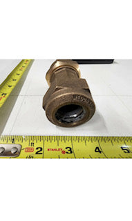 AY McDonald 1" CTS Compression Brass Water Service Union 5182-001 NL Quick Joint