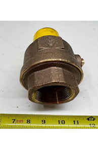 AY McDonald 2" Ball Corp Ball Valve Brass 5139-128 MNPT x FNPT 300PSI 5-7/10"