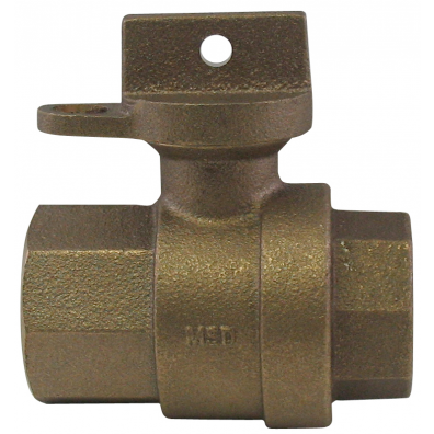 A.Y. MCDONALD 3/4 in. FIP Brass Ball Valve Curb Stop with Lockwing