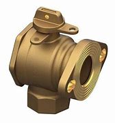 Mueller 2 in. FIP x Meter Flange Angle Stop Valve