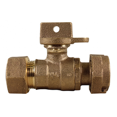 AY McDonald 3/4" Ball Valve CTS x Meter - NL 3/4" x 3/4" / 7100MWT