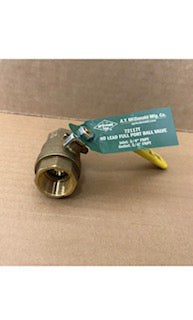 AY McDonald 3/4” Ball Valve/Fip x Fip/ Full Port / 600 WOG/ 150 PSI