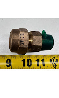AY McDonald 3/4" Brass Straight Adapter Coupling Compression x MNPT 5133-402 New